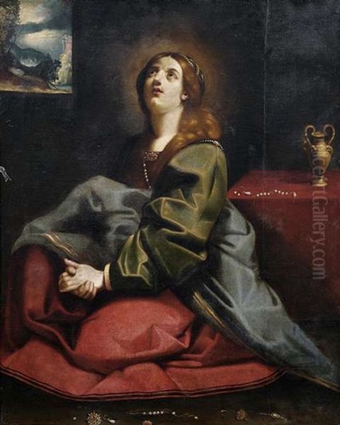 Die Heilige Maria Magdalena Im Gebet Oil Painting by Antiveduto Grammatica