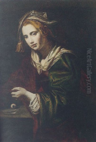 Saint Lucy Oil Painting by Antiveduto Grammatica