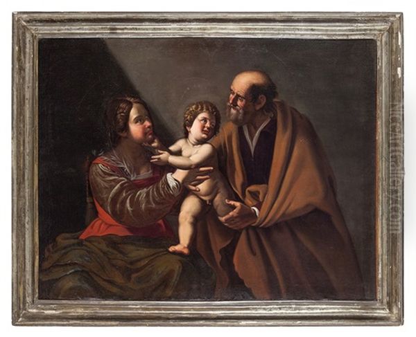 Sacra Famiglia Oil Painting by Imperiale Grammatica