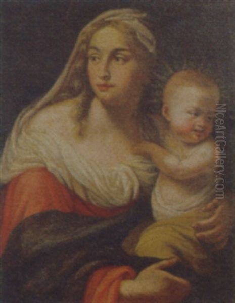 Madonna Con Bambino Oil Painting by Imperiale Grammatica