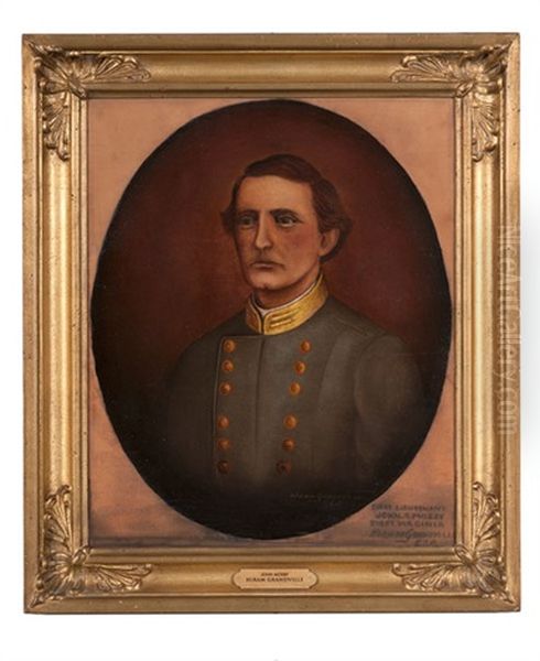 Csa Colonel John Singleton Mosby Oil Painting by Hiram Grandville