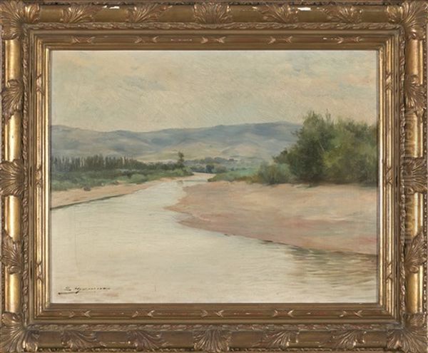 Paisaje Fluvial Oil Painting by Luis Graner y Arrufi