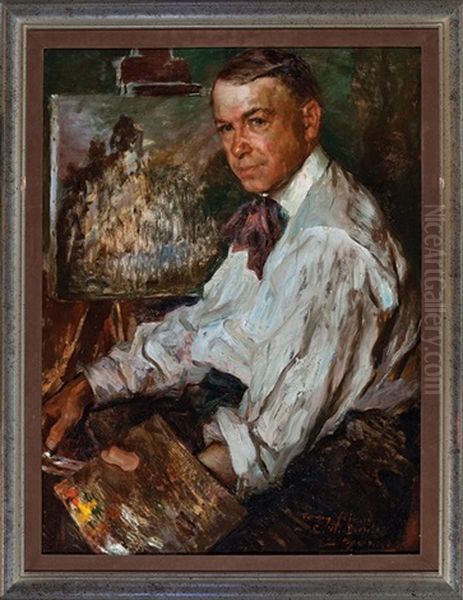 The Artist, Portrait Of Charles Wellington Boyle Oil Painting by Luis Graner y Arrufi