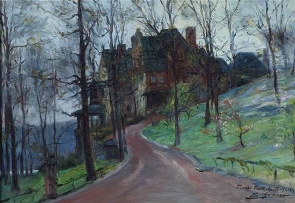 Tuxedo Park Oil Painting by Luis Graner y Arrufi