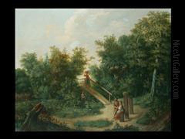 Das Stelldichein Oil Painting by Johann Daniel Bager