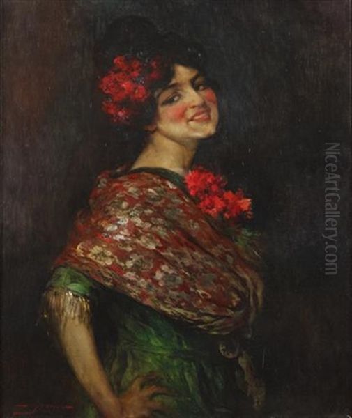 The Spanish Dancer Oil Painting by Luis Graner y Arrufi