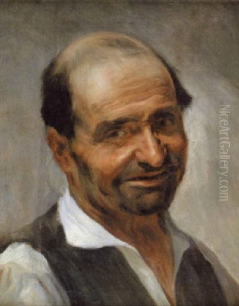 Homme Souriant Oil Painting by Luis Graner y Arrufi