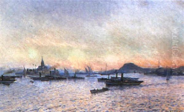 Ilha Fiscal, Rio De Janeiro Oil Painting by Luis Graner y Arrufi