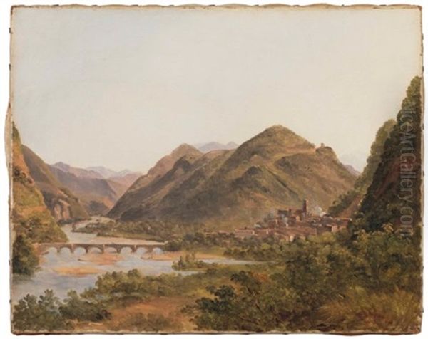 Digne From Saint-lazare Oil Painting by Francois Marius Granet