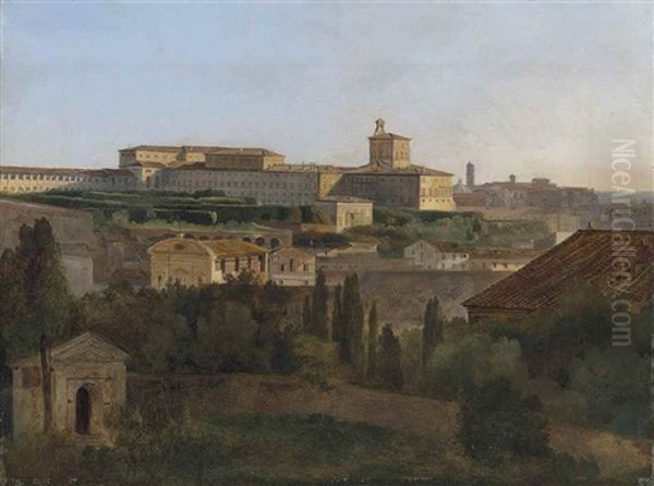 Vue De Rome Depuis La Villa Malta Oil Painting by Francois Marius Granet