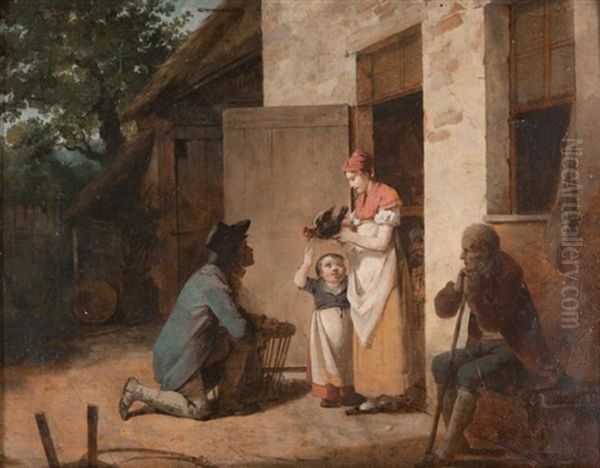 Le Colporteur Oil Painting by Francois Marius Granet