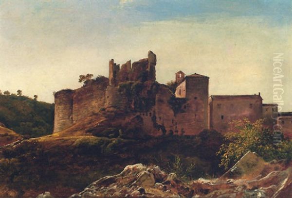 Paysage Avec Ruines Oil Painting by Francois Marius Granet