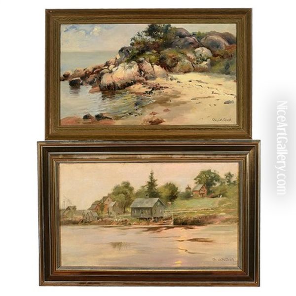 Coastal Shore Scenes Oil Painting by Charles Henry Grant