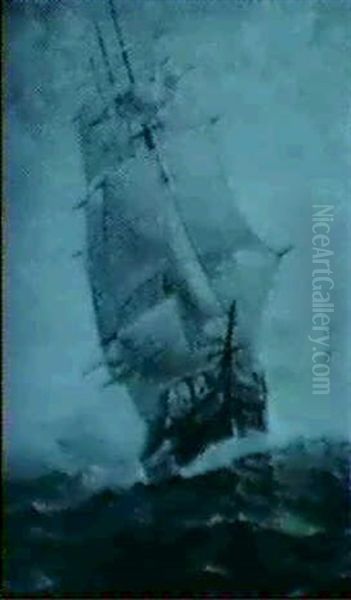 Sailing Ship Oil Painting by Charles Henry Grant