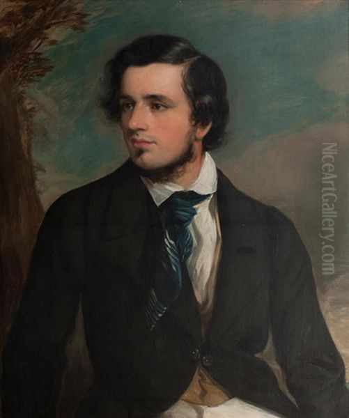 Mr Henry Sydenham Singleton Esq; Mrs Mary Singleton (violet Fane) Oil Painting by Sir Francis Grant