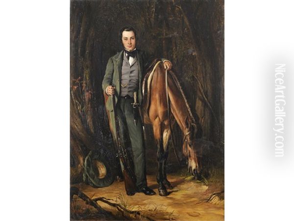 Portrait Of George Hay, Earl Of Gifford (1822-1862) Oil Painting by Sir Francis Grant