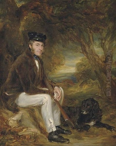 Portrait Of A Gentleman (john Grant Of Kilgraston?) Oil Painting by Sir Francis Grant