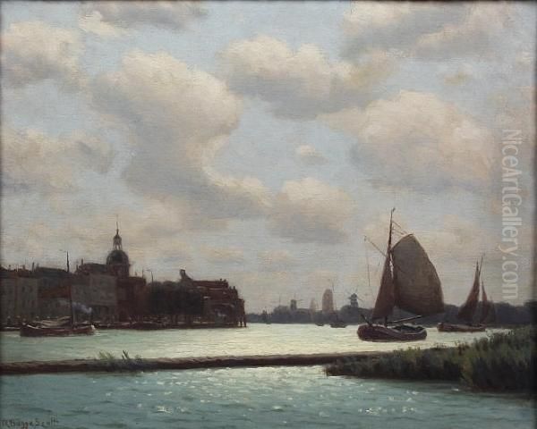 Groot Hoofdspoort, Dordrecht Oil Painting by Robert Bagge-Scott