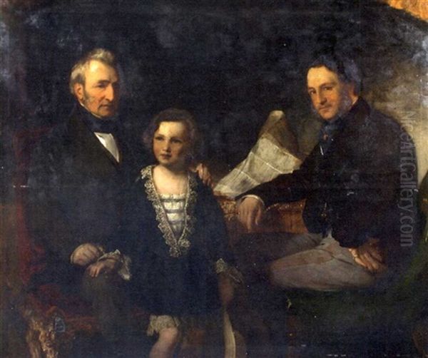 Three Generations Oil Painting by Sir Francis Grant