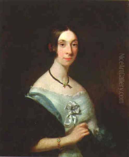 Portrait Of Mrs. James Chapman Oil Painting by Sir Francis Grant