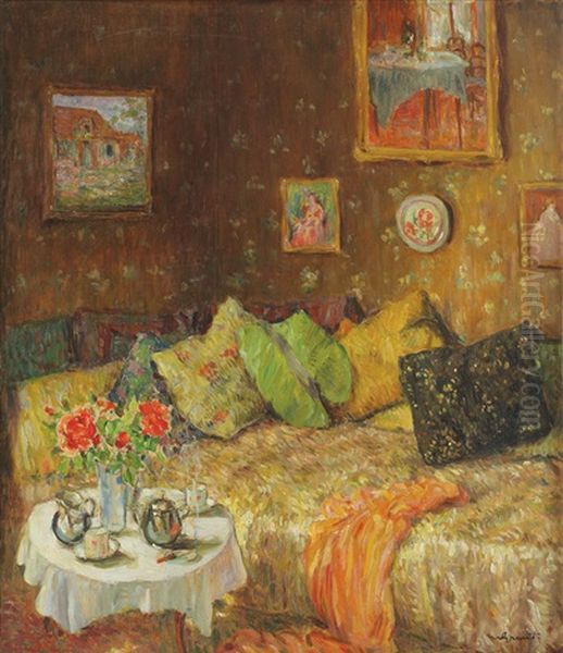 The Room Of A High-born Oil Painting by Nicolae Grant