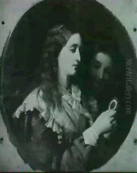 The Cockade                                                 (diam. 24cm) Oil Painting by William James Grant