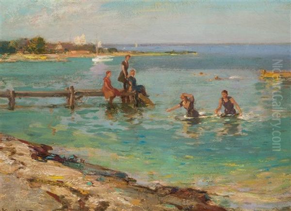 The Bathers Oil Painting by Walter Granville-Smith