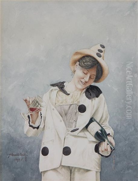 Tipsy Harlequin Girl by Walter Granville-Smith