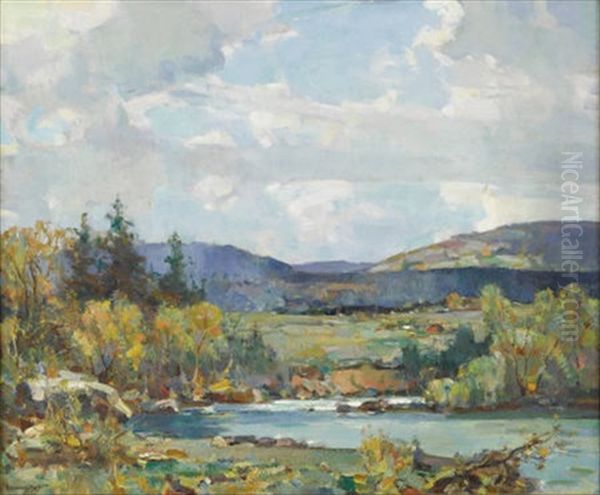 Across The Valley Oil Painting by Walter Granville-Smith