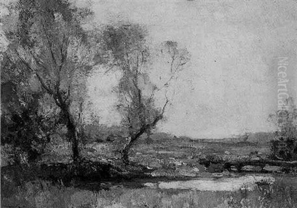 Willow Trees, Bellport, New York Oil Painting by Walter Granville-Smith