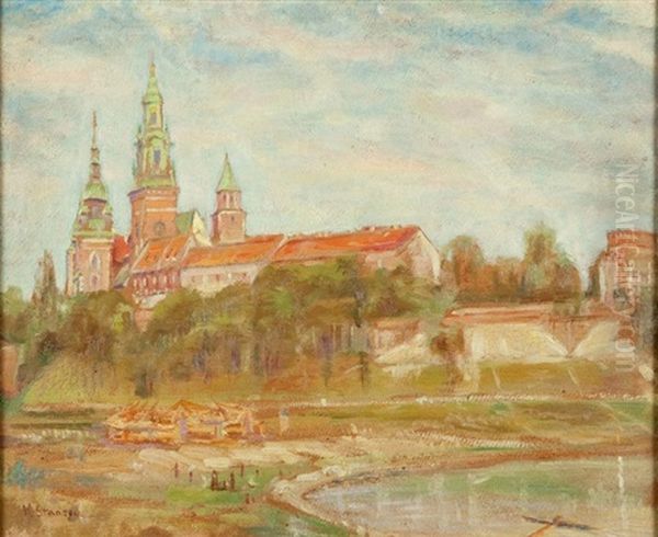 Widok Na Wawel Oil Painting by Vladimir Vladyslaw Granzow