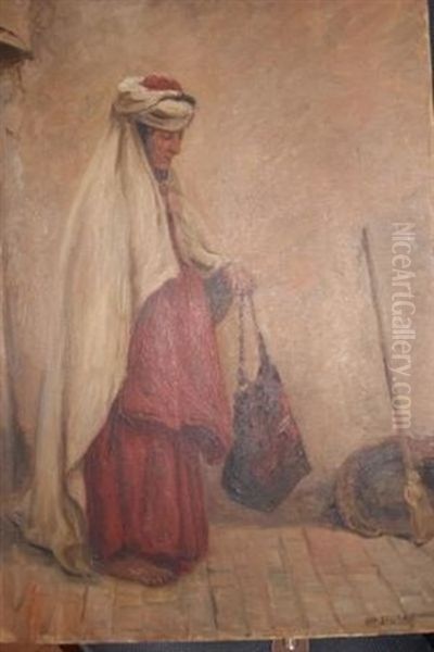 Ferme Marocaine Oil Painting by August Johannes le Gras