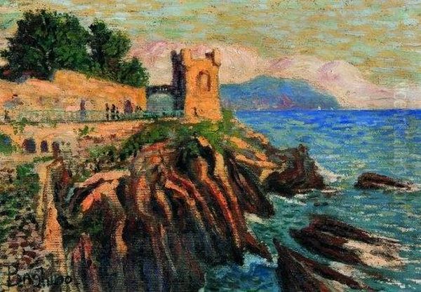 La Torretta Di Nervi Oil Painting by Stefano Baghino