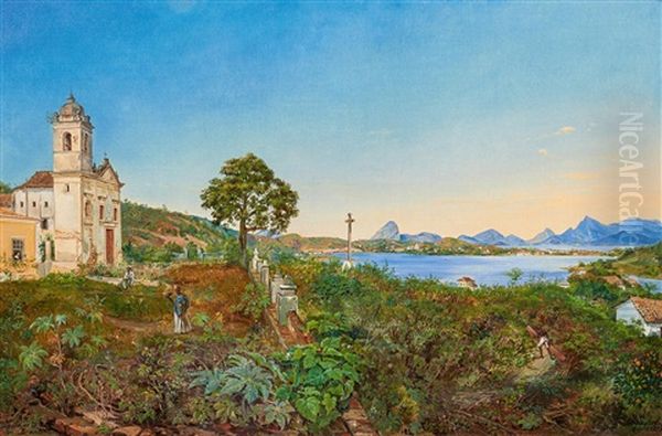 Brasilianische Landschaft Bei Rio De Janeiro (niteroi?) Oil Painting by Otto Grashof