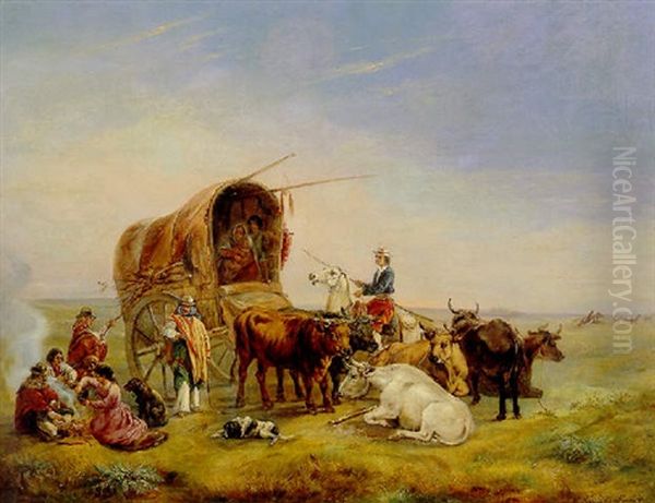 Parada En El Campo Oil Painting by Otto Grashof