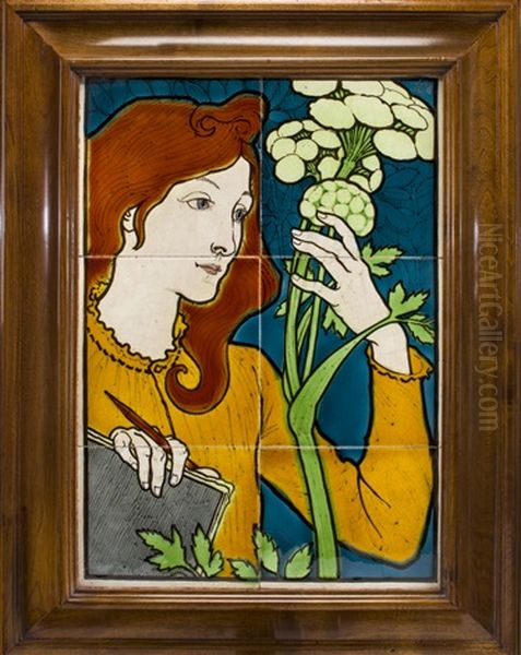 Salon Des Cents Oil Painting by Eugene Grasset