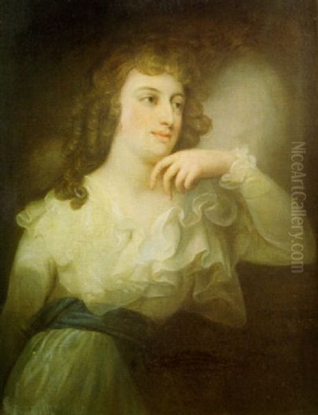 Portrait De La Duchess Pauline De Wurtemberg, Nee Princesse De Metternich Oil Painting by Giuseppe (Josef) Grassi