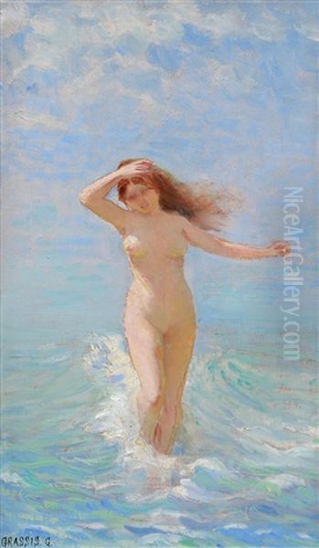 La Donna Del Mare Oil Painting by Giuseppe Grassis