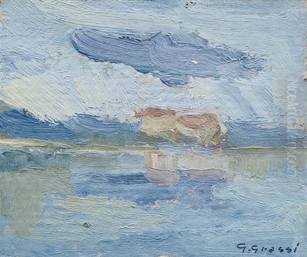 Temporale Sul Lago Oil Painting by Giuseppe Grassis