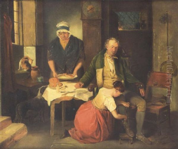 The Labourers Return Oil Painting by George Grattan