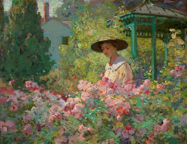 Dans Le Jardin Oil Painting by Abbott Fuller Graves