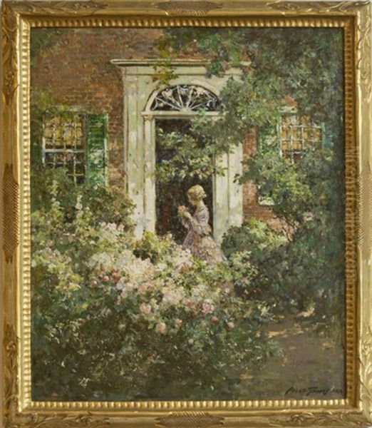 A Garden Doorway Oil Painting by Abbott Fuller Graves