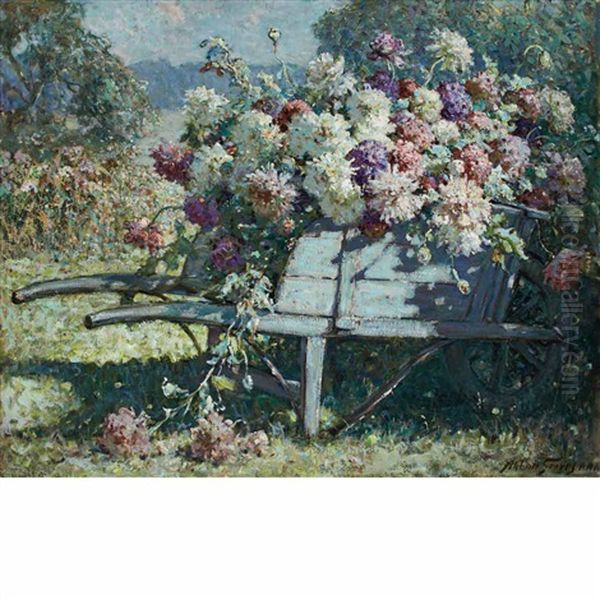 Summer Flowers Oil Painting by Abbott Fuller Graves