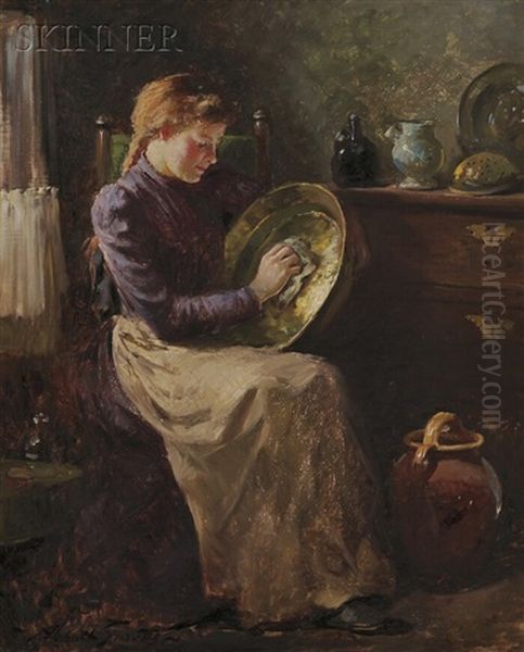 Domestic Quietude Oil Painting by Abbott Fuller Graves