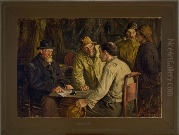 Dividing The Shares Oil Painting by Abbott Fuller Graves