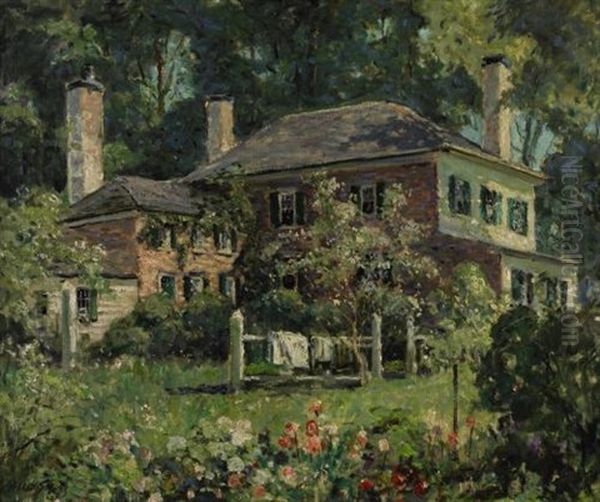 House And Garden Oil Painting by Abbott Fuller Graves