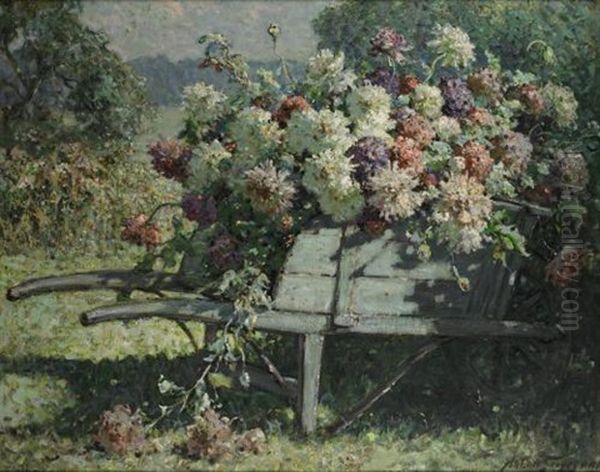 Summer Flowers Oil Painting by Abbott Fuller Graves