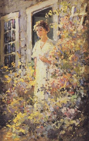 The Summer Garden Oil Painting by Abbott Fuller Graves