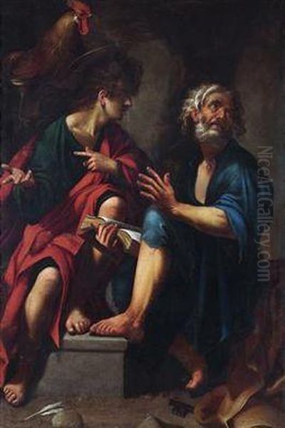 Saints Peter And Matthew Oil Painting by Giovanni Baglione