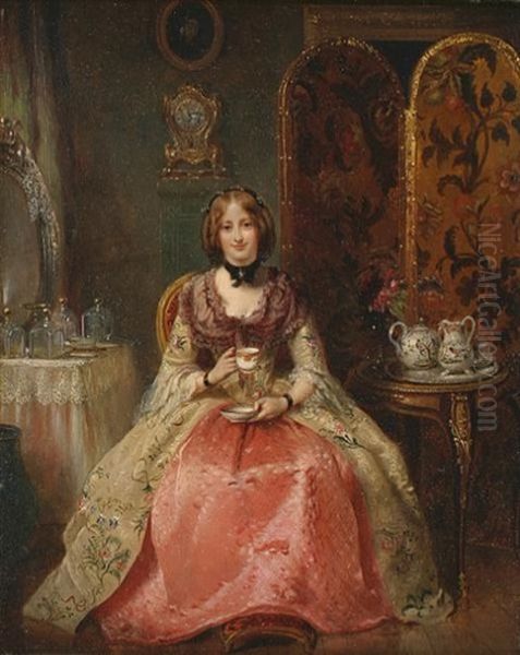 Portrait Of Lady Dorothy Nevill Oil Painting by Henry Richard Graves